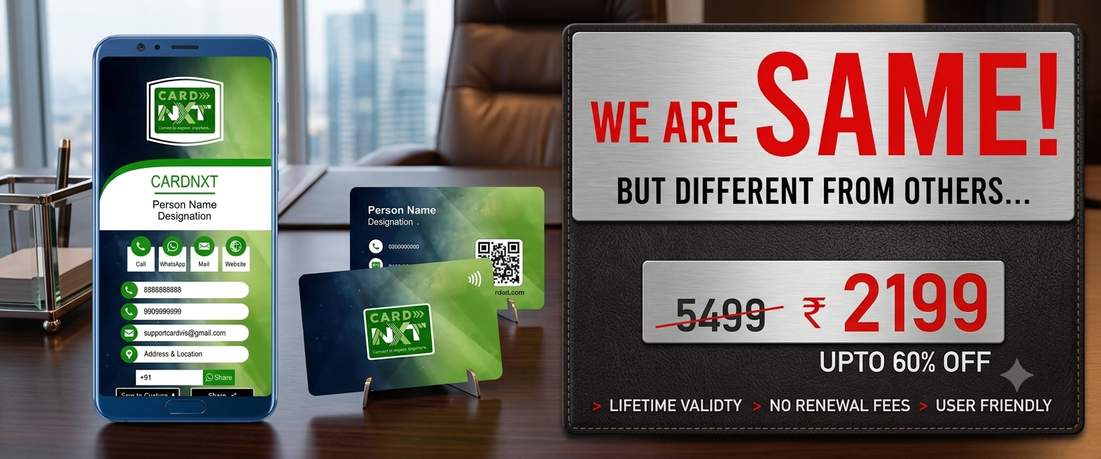 PVC NFC VISITING CARDS