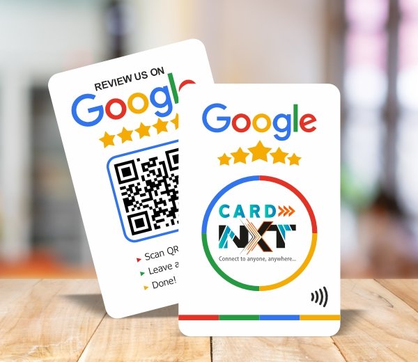 Google Review NFC Card (White)