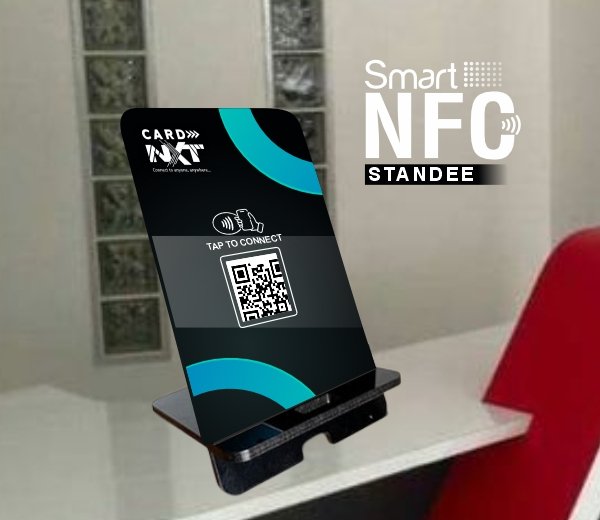 Smart NFC QR Standee (Black)