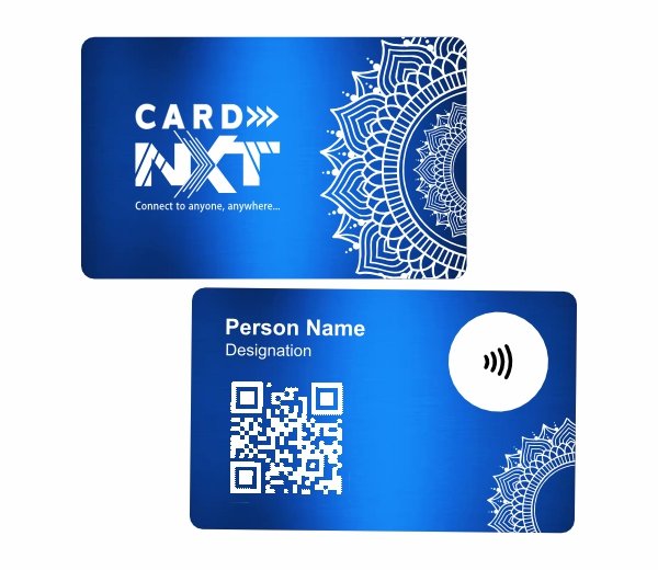 ROYAL BLUE NFC METAL CARD 2